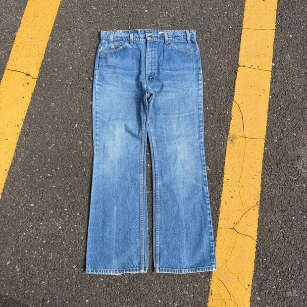 90s USA 빈티지 리바이스 517 부츠컷 오렌지탭