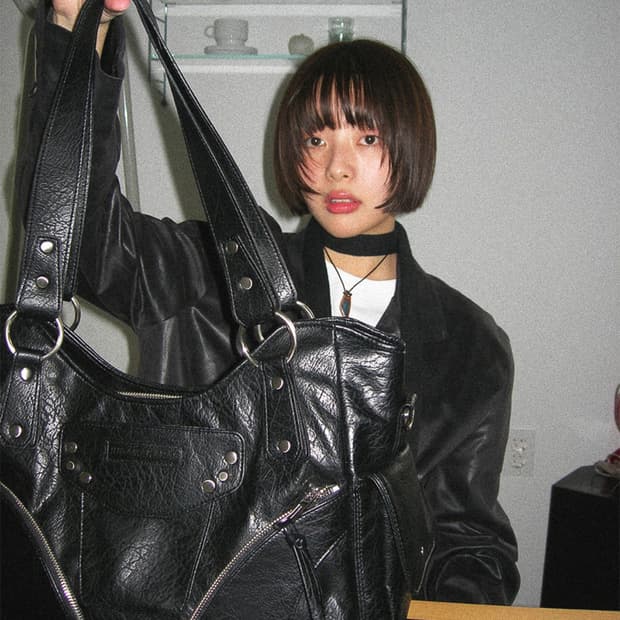 이우가마카라스 레더 숄더백 별도 스트랩 포함