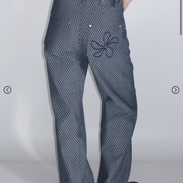 휘 아일렛 플라워 데님