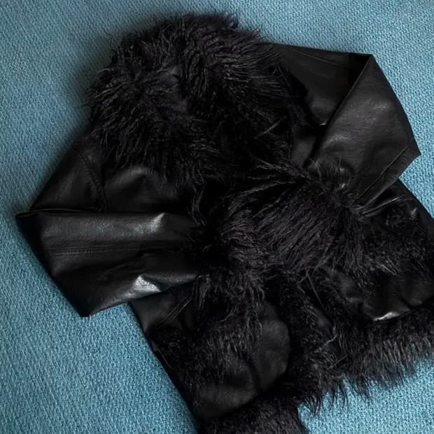 odor 오도어 퍼 레더 자켓