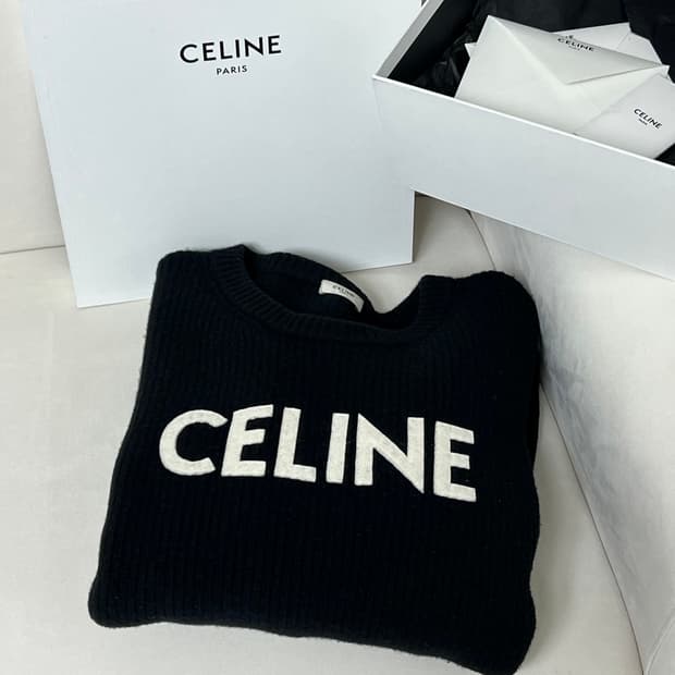 [정품] M 셀린느 울니트 블랙