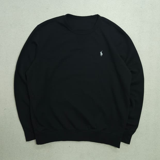 폴로 랄프 로렌 맨투맨 블랙