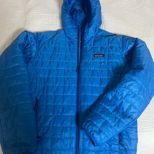 파타고니아 나노퍼프 후디 점퍼 경량 패딩 후드 블루 엠