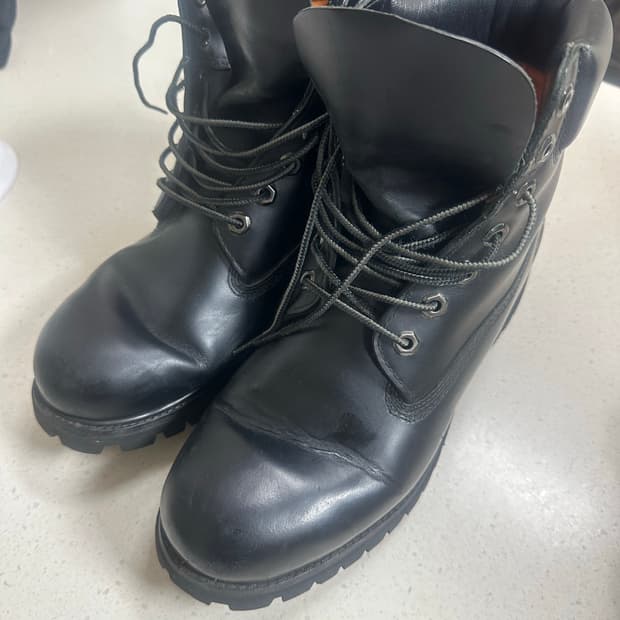 팀버랜드 9.5m 블랙 레더