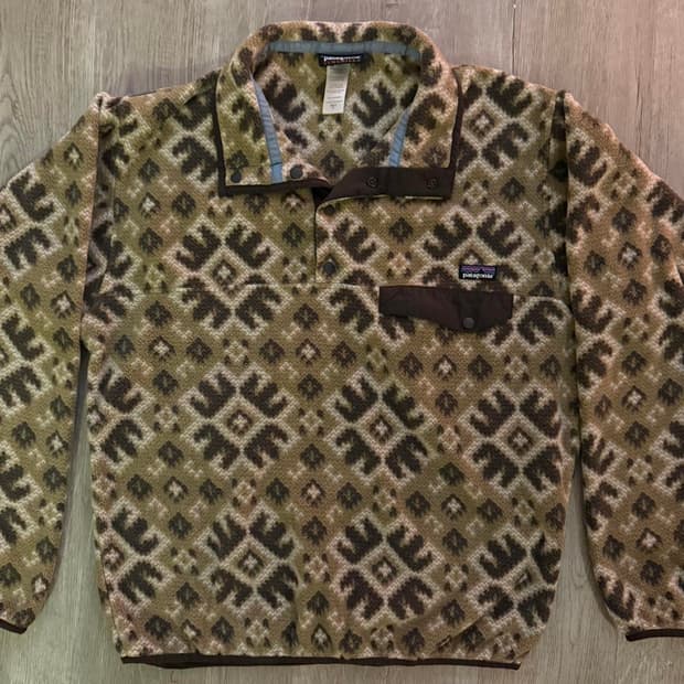 10s 파타고니아 신칠라 스냅-T 과테말란 탱고 베어 브라운