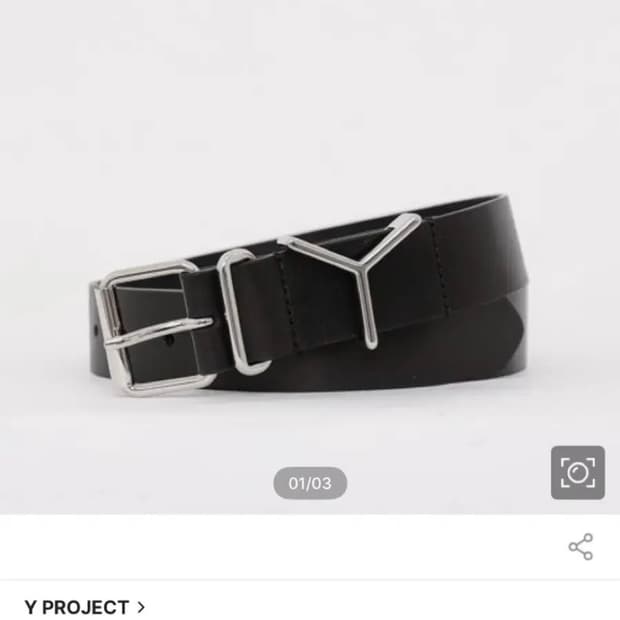 Y/PROJECT 와이프로젝트 버클벨트 35mm 판매합니다
