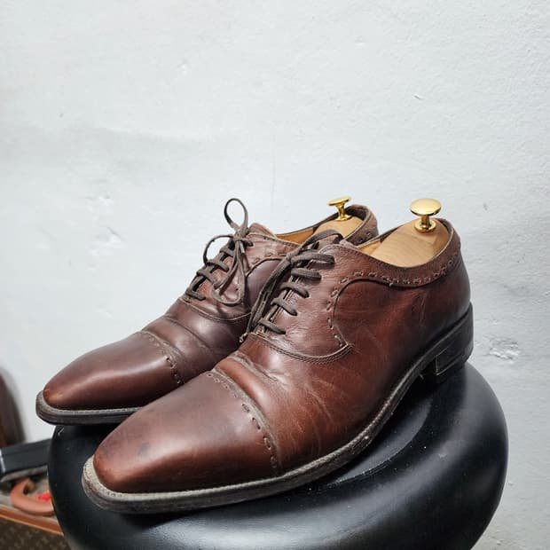 미소페 이슬링턴 리얼레더 윙팁 구두