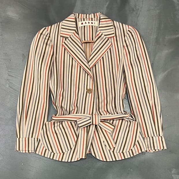  마르니 스트라이프 자켓 y16035