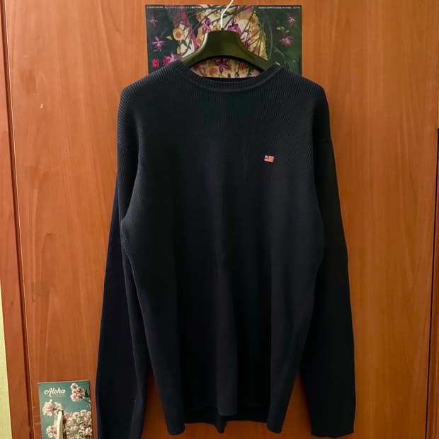 폴로진스 빈티지 니트 네이비 M