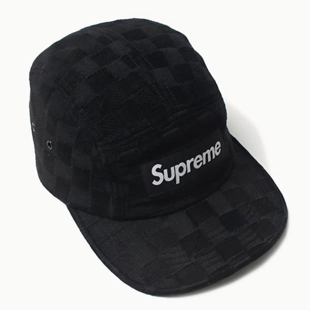 슈프림체커블랙모자