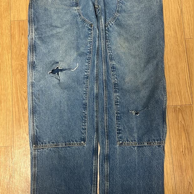 칼하트 데님 더블니 B73 38X36