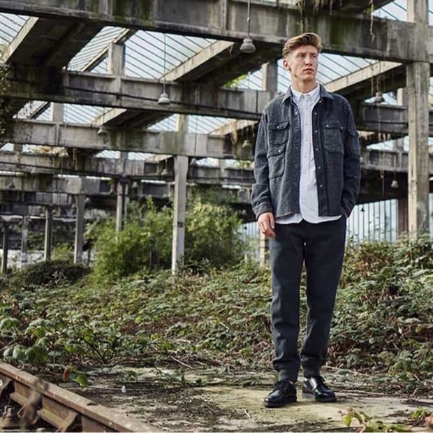 엔지니어드 가먼츠 울 헤링본 cpo 셔츠자켓