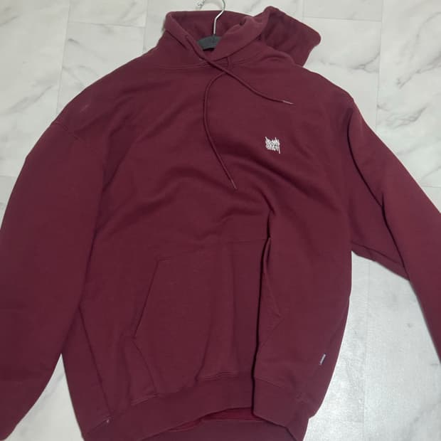 브라운브레스 버건디 후드티 싸게 판매합니다