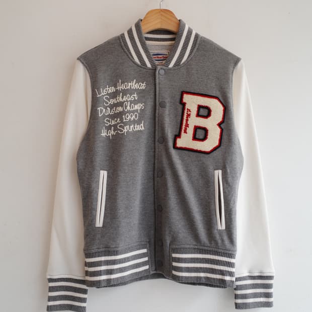 Japan brand 코튼 스타디움 스냅점퍼 