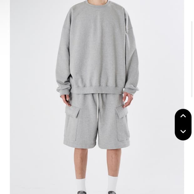 모이프 [SS24] BAGGY SWEAT SHIRT / HEATHER G