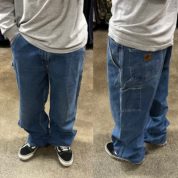 Carhartt 데님 카펜터 팬츠 (34“)