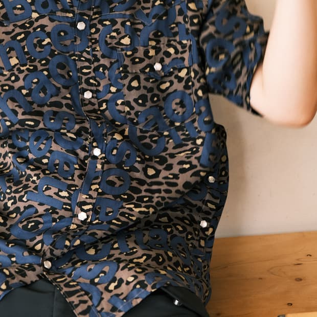 언더커버 카오스 발란스 레이온 웨스턴 셔츠