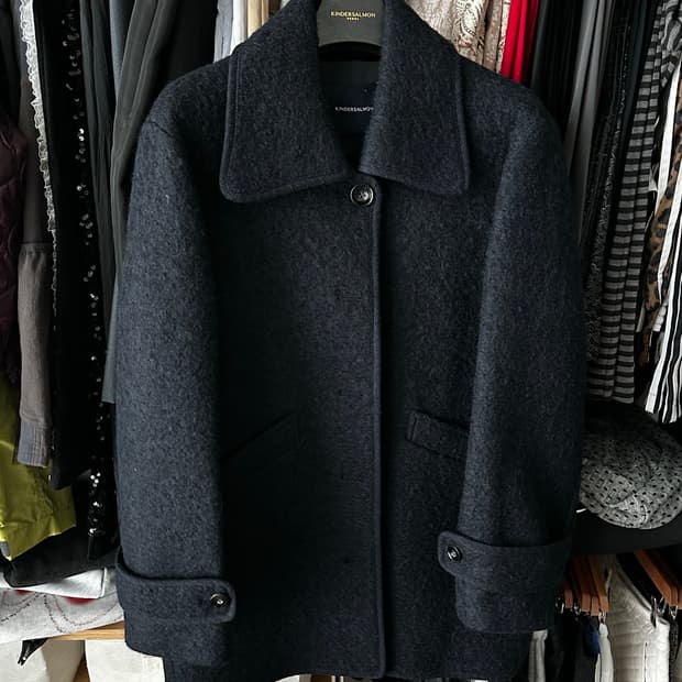 킨더살몬 울 하프코트