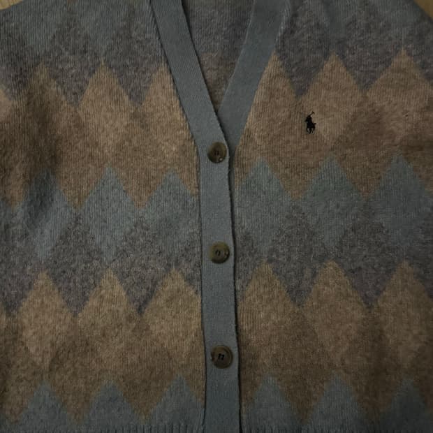 폴로 남녀공용 가디건