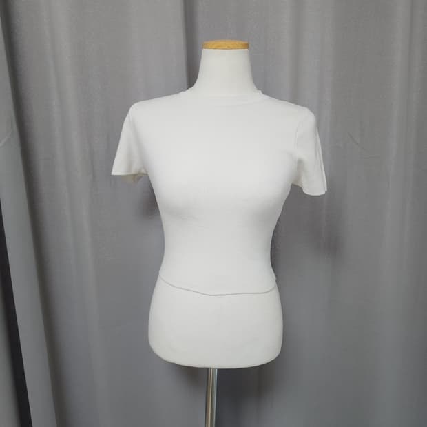 ZARA 자라 니트 크롭 반팔티셔츠
M