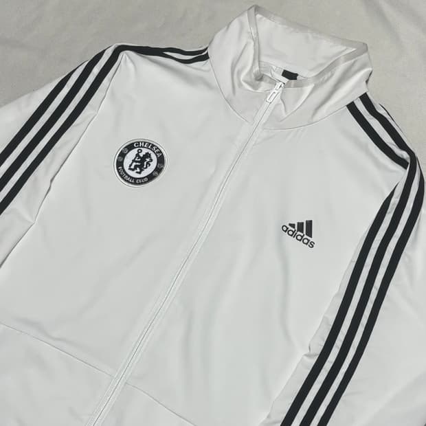 XL 아디다스 첼시 블랙라인 화이트 트랙탑