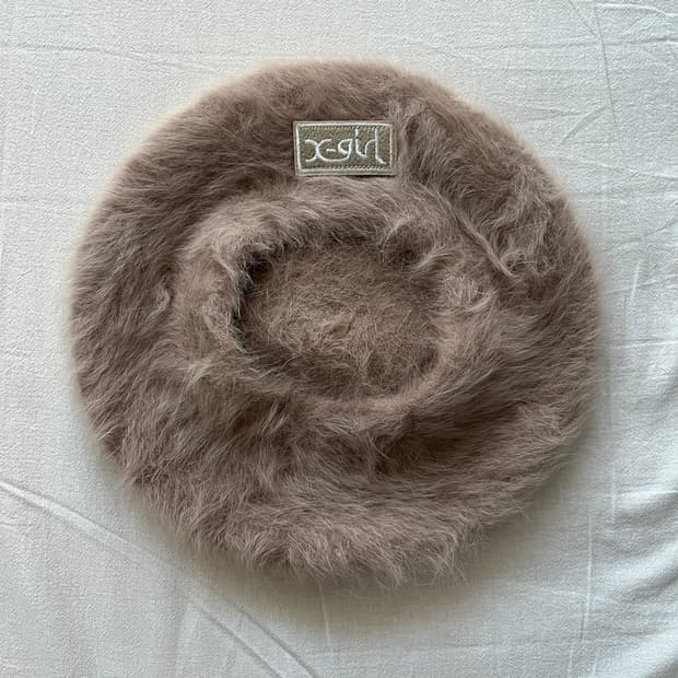 일본 x-girl 앙고라 베레모 히스테릭 글래머 milk fed