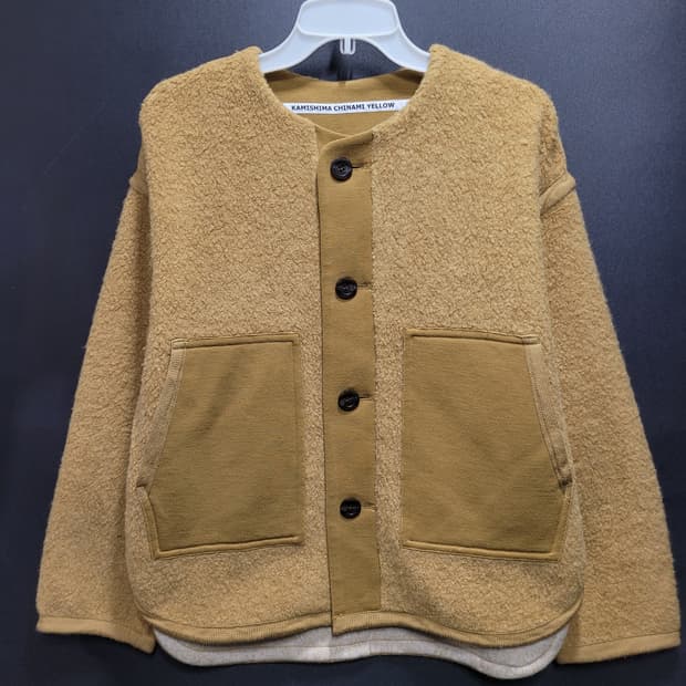  Kamishima Chinami Yellow Fleece Teddy자켓