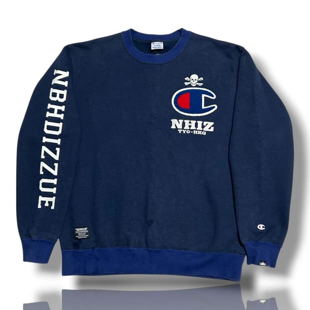 Champion x NHIZ x NEIGHBORHOOD 맨투맨 네이비