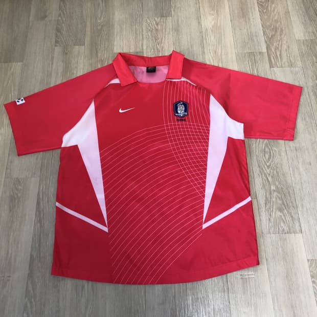 (L) 나이키 NIKE 2002년 한일 월드컵 축구 국대 유니폼 져지
