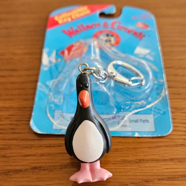 1989 월레스와 그로밋 맥그로우 키링 미사용 새상품