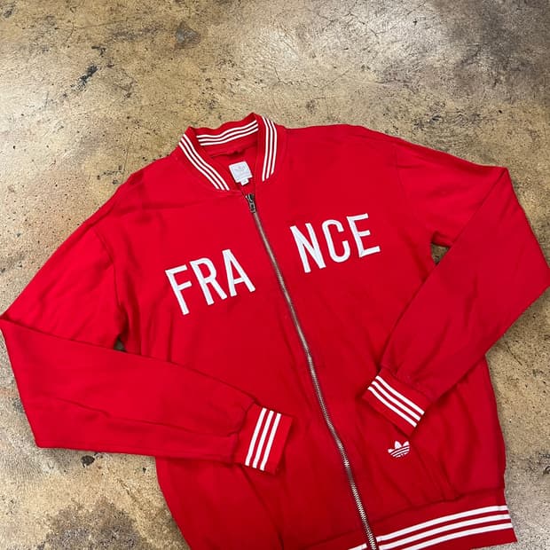 아디다스 프랑스 코튼 면 집업 