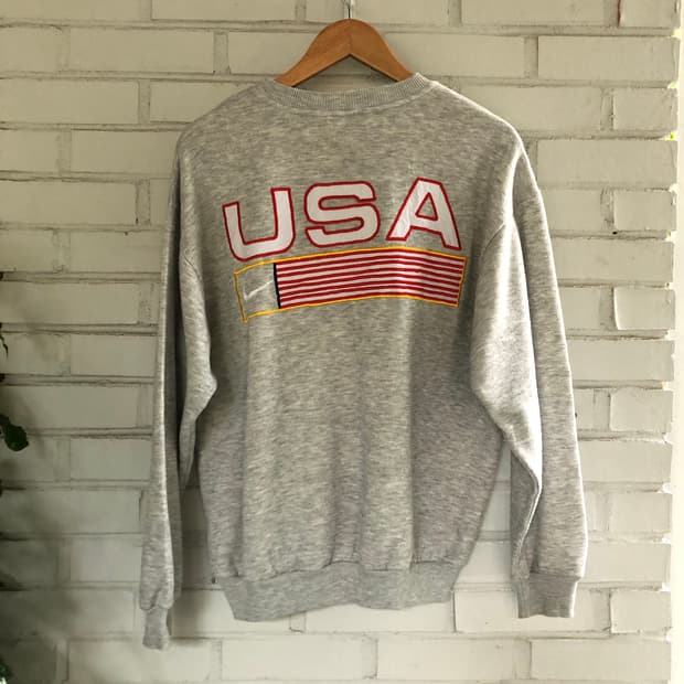 나이키 usa 90‘s 그레이 기모 맨투맨