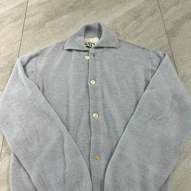 세터 카라 가디건 스카이블루 L