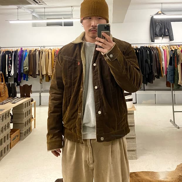 00's LEVI'S corduroy sherpa jacket 리바이스