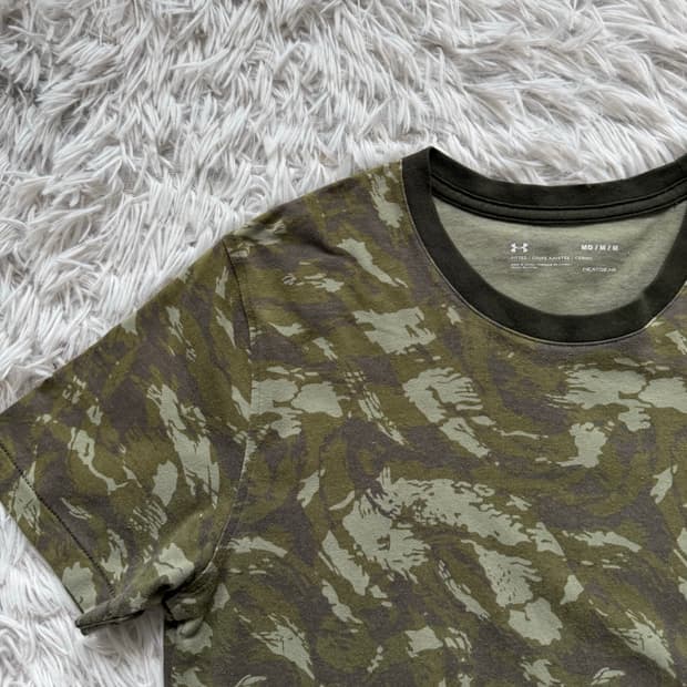 UNDER ARMOUR 일본빈티지 카모 반팔 빈티지반팔 언더아머 M 40