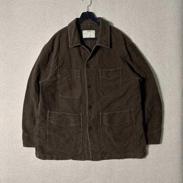 (1) 포터리 워크 자켓 브리티쉬 코튼 몰스킨 브라운