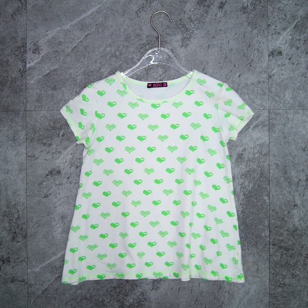 RONI Green Heart Tops