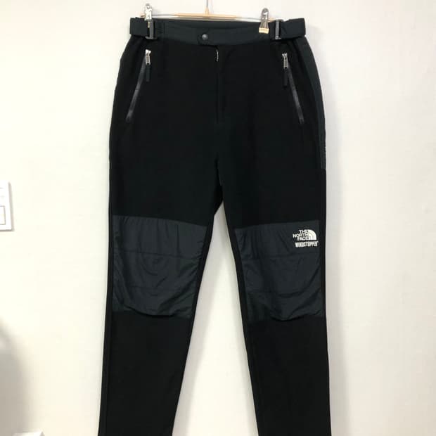 노스페이스 윈드스토퍼 나일론 플리스 겨울 방한 팬츠 L _ 블랙