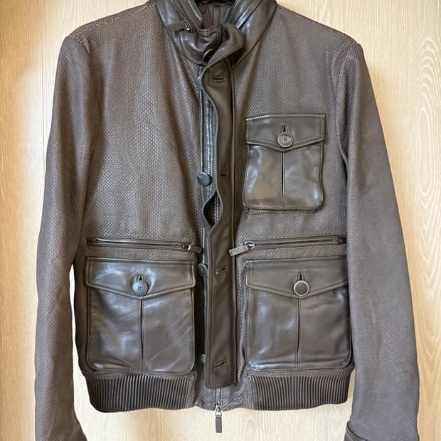 조르지오 아르마니 레더 자켓