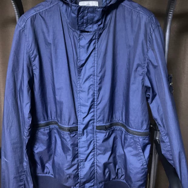 [정품] 스톤아일랜드 멤브라나 3L TC 바람막이 네이비 (L/100)