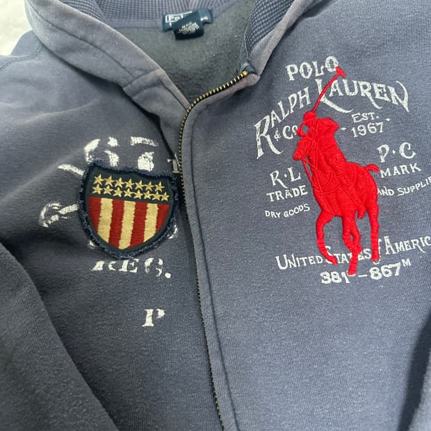 폴로 빅포니 후드집업