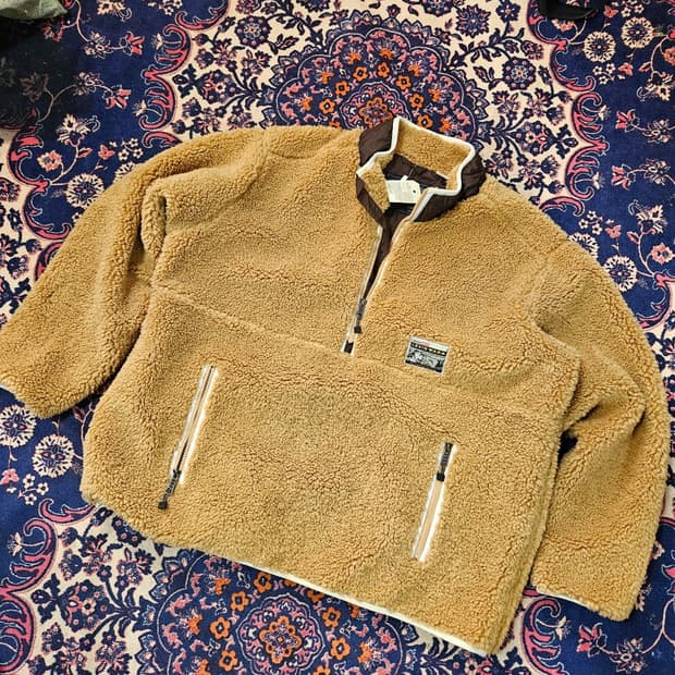 리바이스(Levis) 브라운 플리스 아노락