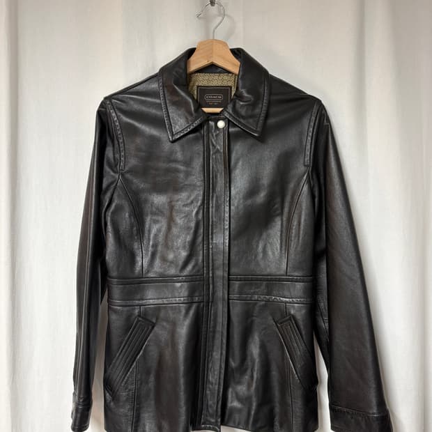 00's 코치 위켄드 레더 자켓