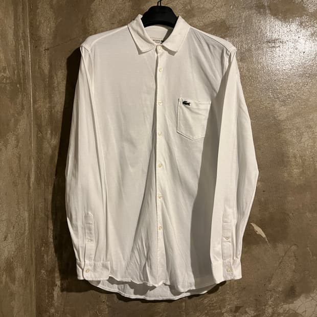 라코스테 화이트 셔츠