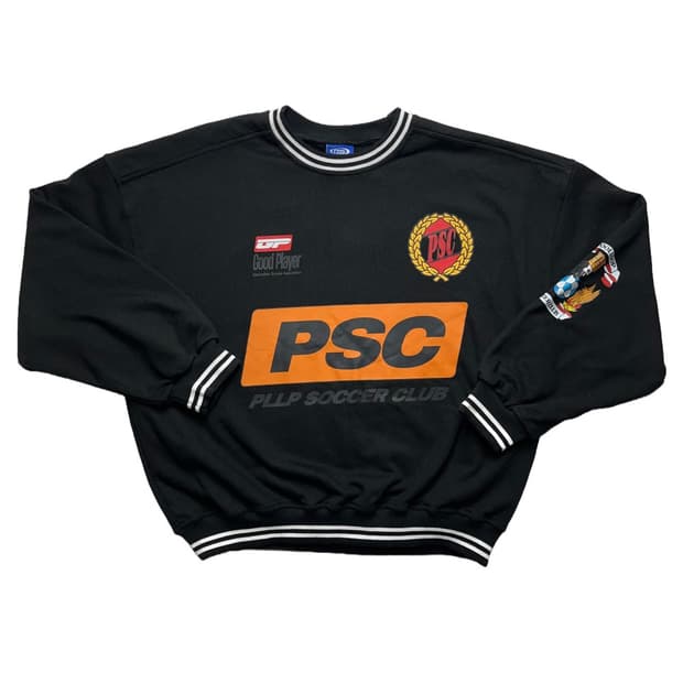 플룹 싸커 클럽 유니폼 검정 맨투맨 중고 구제 빈티지