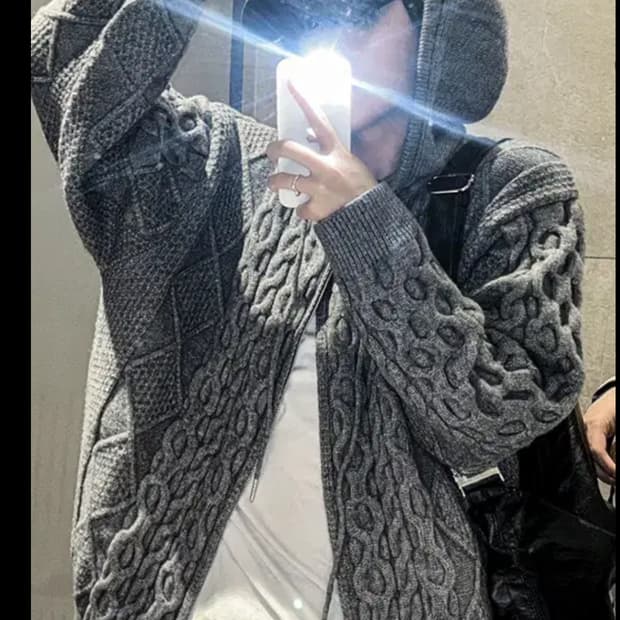 코시하루 케이블 니트