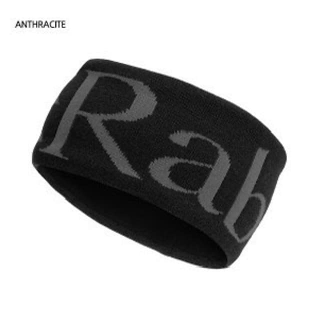 RAB 랩 니트 로고 헤어밴드 QAB-40 Anthracite