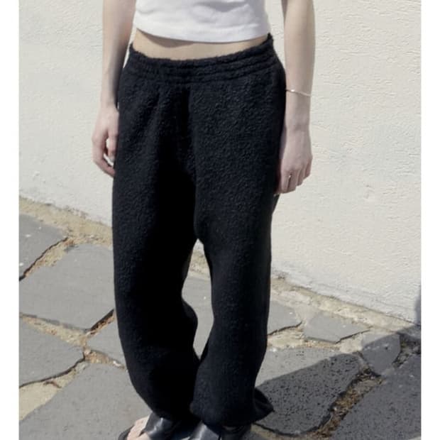 (구매) mudule 플레인 스웻팬츠 블랙 4사이즈 