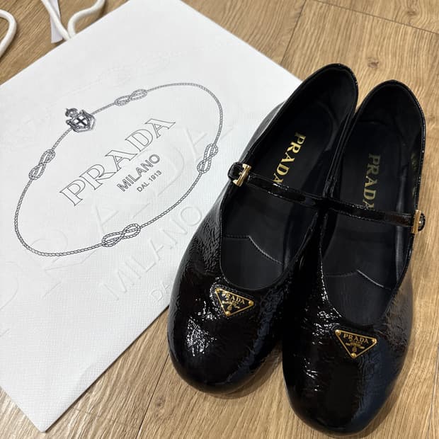 프라다 메리제인 새상품 38사이즈