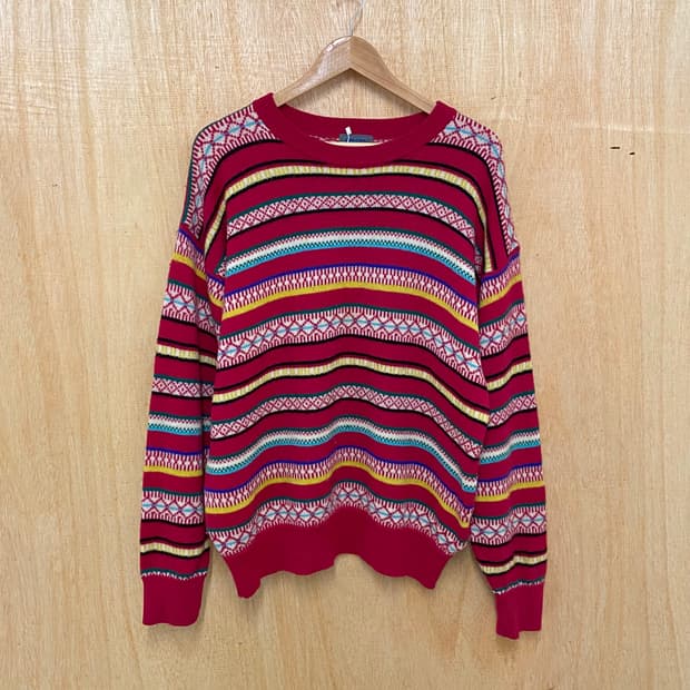 KENZO fair isle knit 겐조 페어아일 니트